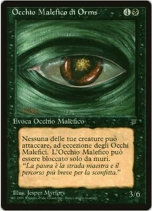 1 x Evil Eye of Orms By Gore - Legends - Italian - LP - Magic The Gathering -MTG - Picture 1 of 1
