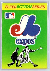 Pegatinas del equipo Fleer #NNO Montreal Expos Action Series 1990 - Imagen 1 de 2