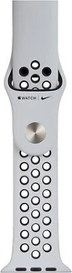 Apple Nike Sportarmband für Watch 45mm Pure Platinum/schwarz "wie neu" - Bild 1 von 2