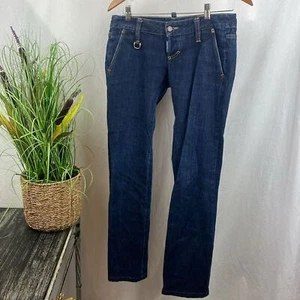 Dsquared2 Woman's Blue Low Rise Straight Leg Jeans 42 (32 Waist) - Picture 1 of 4