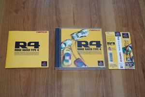 R4: Ridge Racer Tipo 4 PS1 PlayStation Completo con Tarjeta Columna NTSC-J Japón - Imagen 1 de 9