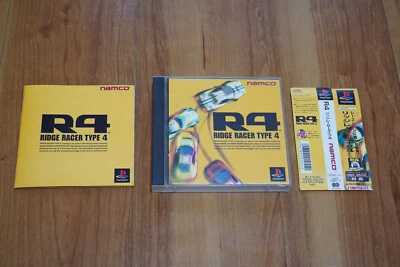 R4: Ridge Racer Type 4 PS1 PlayStation Complete with Spine Card NTSC-J Japan - Image 1 of 4
