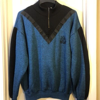 Men’s Members Only Acrylic Polyester Cotton  Sweater Pullover XLT Vintage - Image 1 of 4
