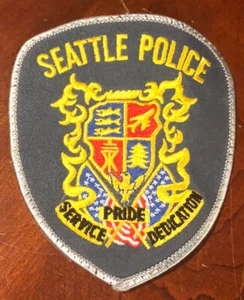 Seattle Washington Police Shoulder Patch Silver/Grey NOS Never been used - Picture 1 of 2
