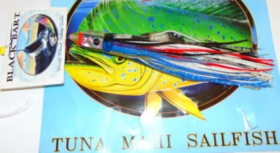 9" Black Bart Tuna XXX Fishing Lure Trolling Tuna Marlin Mahi Dorado ONO Rigged - Image 1 of 2