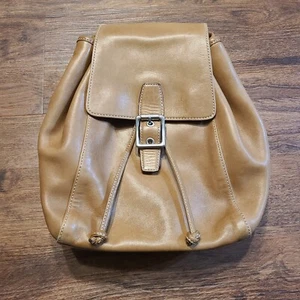 Coach Legacy Tan Leather Backpack - Picture 1 of 9