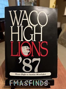 Programa de fútbol americano escolar secundaria J1 1987 WACO TX HIGH vs AUSTIN Westlake Texas - Imagen 1 de 12