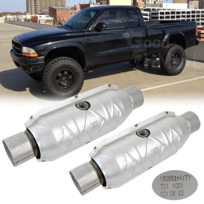 Convertidores catalíticos escudo térmico EPA para Dodge Dakota 1997-2011 3,9 L V6 V8 2,5" Foto 1 de 4