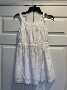 Cherokee White Eyelet Sundress Girls Size L(10-12) - Picture 1 of 5
