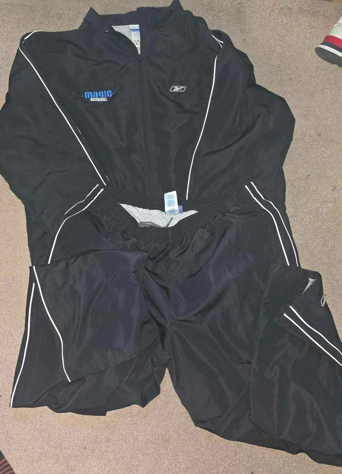 Orlando Magic Reebok NBA Team Issued Track Suit Jacket + Pants XL Tall - Image 1 of 4