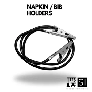 Silicone Dental Bib Napkin Holder Dentist Patient Napkin Holder Crocodile Clips - Picture 1 of 1