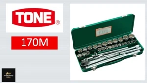 TONE OEM 170M 1/2" Drive 12 pt 8-32mm Socket Wrench Set 33 Tools JAPAN - Picture 1 of 3