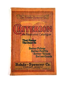 vtg Catalog 1915 Rohde Spencer Criterion Jewelry Watch catalogue - Picture 1 of 18