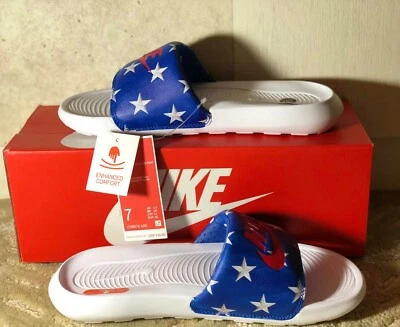 Nike Victori One Slide Print Game Royal/University Red Tallas 7 CN9676-400 Foto 1 de 3