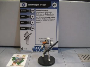 =Star Wars Miniatures IMPERIAL ENTANGLEMENTS Sandtrooper Officer 18/40 w card= - Picture 1 of 1