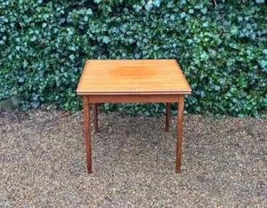 VINTAGE ANSAGER MOBLER DANISH TEAK DINING TABLE EXTENDABLE - Picture 1 of 9