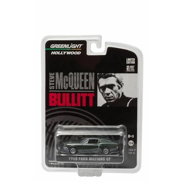 1968 Ford Mustang GT Hollywood Steve McQueen Bullitt Toy 1 64