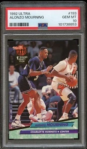 1992 Ultra Basketball #193 Alonzo Mourning PSA 10 - Bild 1 von 2