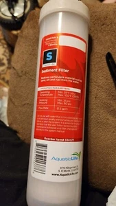 TWIST-IN RO SEDIMENT FILTER - AQUATIC LIFE - Picture 1 of 1