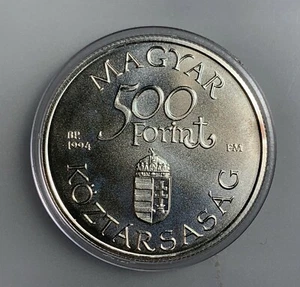 Hungary 500 Forint 1994 BP KM# 708 UNC sterling silver - Picture 1 of 2