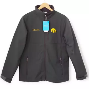Columbia Iowa Hawkeyes CLG Ascender Softshell Jacket Medium Gray Collegiate NWT - Picture 1 of 10
