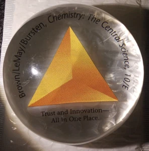 brown/lemay/bursten/chemistry central science paper weight acrylic - Picture 1 of 4