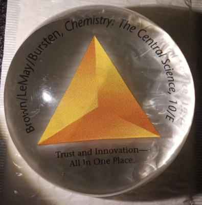 brown/lemay/bursten/chemistry central science paper weight acrylic - Image 1 of 4