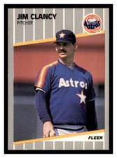 1989 Fleer Update #U-88 JIM CLANCY Houston Astros ~B1S