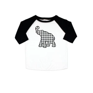 CAMISA DE TIDE ROLL PARA NIÑOS PEQUEÑOS, Elefante diente de perro, CAMISETA JUVENIL, NIÑOS RAGLAN - Imagen 1 de 14