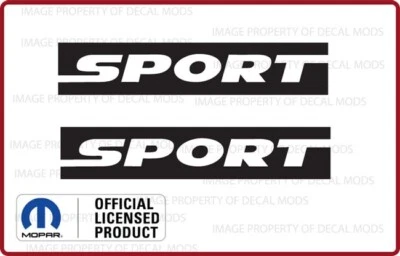 2x 07-18 Jeep Wrangler guardabarros SPORT JK calcomanías laterales pegatinas negro brillante SJ5K5 Foto 1 de 3