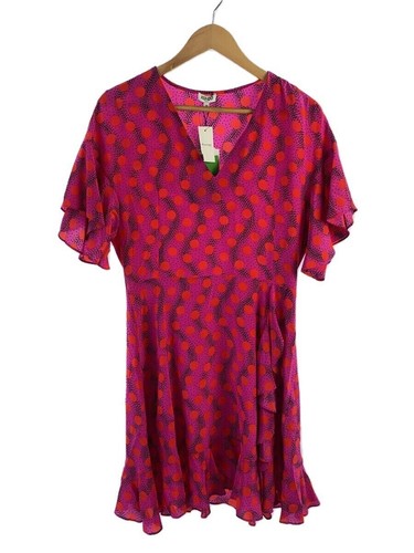 Abito KENZO manica corta 38 seta PNK F352RO121522