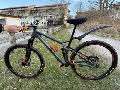 Cube Stereo 120 HTC TM Orange Carbon (Mountainbikes) - Bild 1 von 4