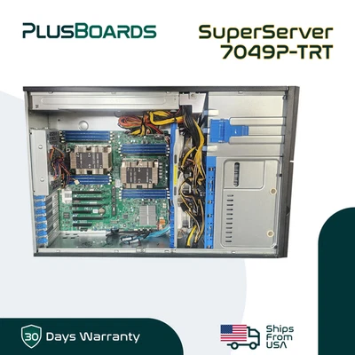 Supermicro SuperServer 8-Bay Workstation Server X11DPi-NT Bare System 2x PSU - Image 1 of 4