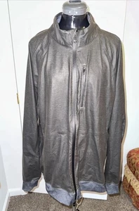 Lululemon Hombre Chaqueta de Lluvia Atlética Encerada Talla XXL Cremallera Completa Gris - Imagen 1 de 9