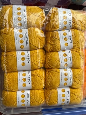 PaintBox Yarns 100% pure Cotton, packs of 10 x 50g Balls