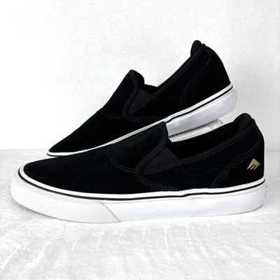 Zapatillas deportivas Emerica Wino G6 sin cordones para hombre negras de gamuza talla 9,5 M Foto 1 de 4