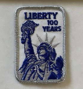 Statue of Liberty 100 Years 100th Anniversary New York Blue White Souvenir Patch - Picture 1 of 4