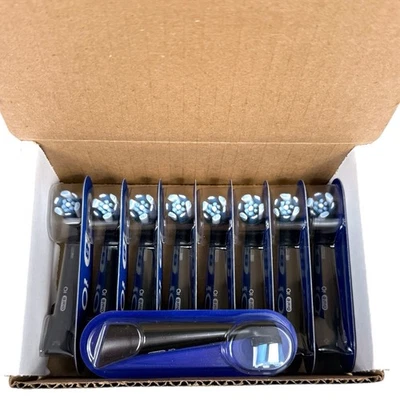 Oral-B iO Deep Clean Replacement Brush Heads 9ct All Black Sealed iO Series - Image 1 of 4