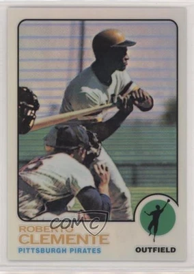 1998 Topps Reprints Finest Refractor Roberto Clemente (1973 Topps) #19 HOF - Image 1 of 2