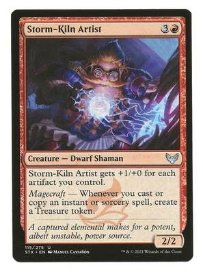 Storm-Kiln Artist MTG Creature Cards Strixhaven: School of Mages NM - Image 1 of 4