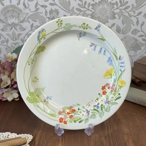 Poole Pottery Wild Garden Dinner Plate - Floral Bird Design - English Vintage - Picture 1 of 13