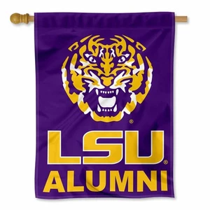 Louisiana State Alumni Two Sided House Flag - Picture 1 of 5