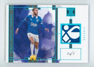 2023-24 Dominic Calvert-Lewin Panini Impeccable Platinum Everton Patch Card 1/1 - Picture 1 of 3