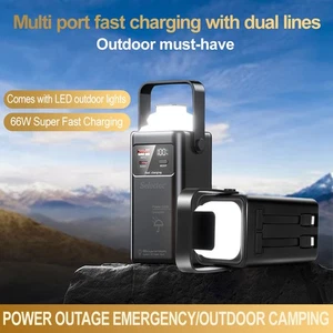 66W Camping Powerbank 900000mAh Powerstation Outdoor Mobiler Stromspeicher - Bild 1 von 24