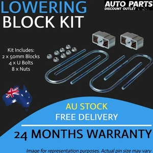 Lowering Block Kit Mazda BT50 2WD 2011-2018 2" (50mm) 16mm Pin 85mmx14mm Ubolts - Picture 1 of 4