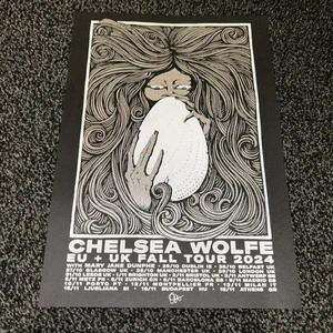 Chelsea Wolfe EU/UK Tour 2024 Screenprint Poster Signed  - Picture 1 of 4
