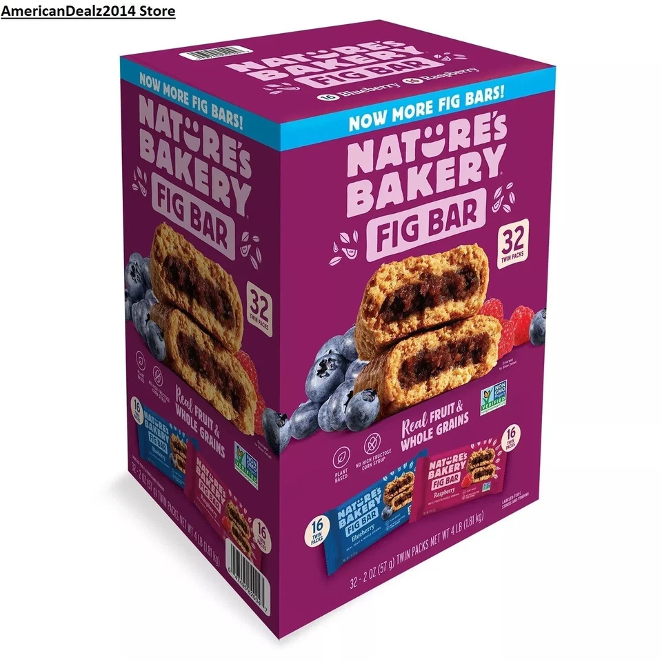 Nature's Bakery Blueberry and Raspberry Variety Fig Bars (2 oz., 32 ct.) - Image 1 of 4