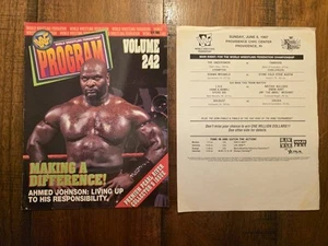 WWF King Of The Ring Programm #242 Ahmed Johnson Providence RI Juni 1997 - Bild 1 von 10