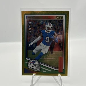 2025 Score - Keon Coleman #4 - Dots Gold /499 - Buffalo Bills - Bild 1 von 2