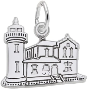 Sterling Silver Admiralty Head, WA Lighthouse Charm by Rembrandt - Picture 1 of 2